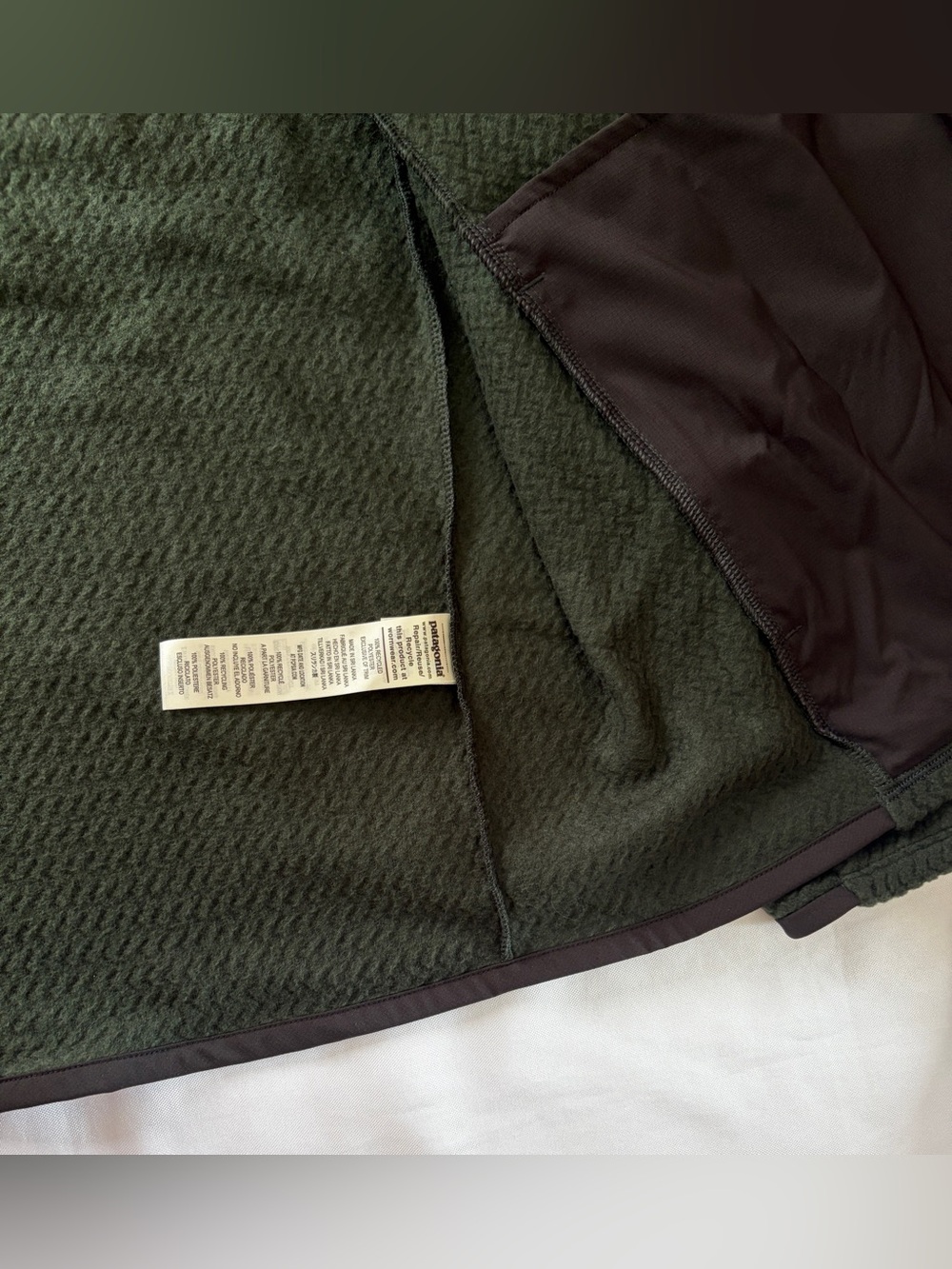 Patagonia R1 Air Full-Zip Hoody Men's Size L Old Growth Green - Picture 8 of 15